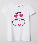 T-shirt donna bianca Love Spank