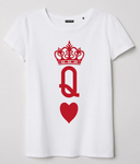 Combinata T-shirt white "LUI-LEI" KING-QUEEN