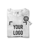 T-shirt uomo ”YOUR LOGO HERE” white