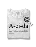 T-shirt donna bianca Acida