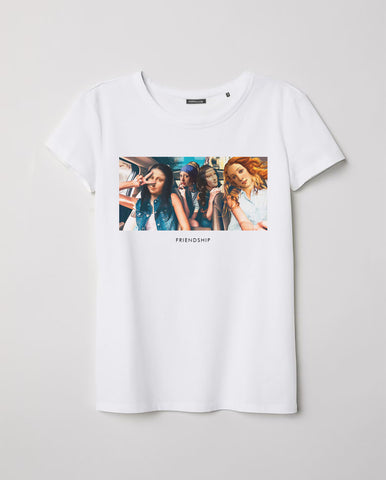 T-shirt donna Bianca Friendship