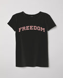 T-shirt donna bianca o nera  Freedom